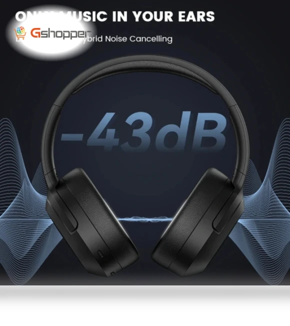 ANC Headset Bluetooth Headphone — Over-Ear Headphones, EDIFIER