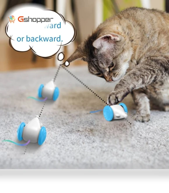 Automatic Light Crazy Mouse Pet Toy — Cat Playthings