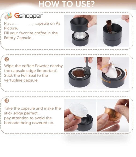 Coffee Capsule Shell For Nespresso Vertuo — Coffee Pod Holders, ICafilas
