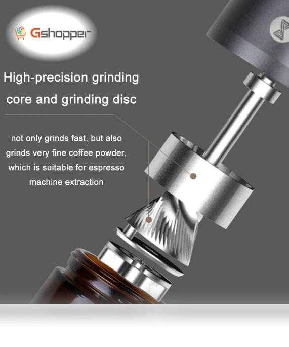 Dual Shaft Hand Crank Coffee Bean Grinder — Hand Coffee Grinders
