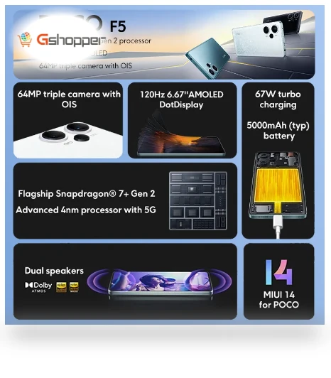 F5 5G Smartphone — Mobile Devices & Accessories, POCO