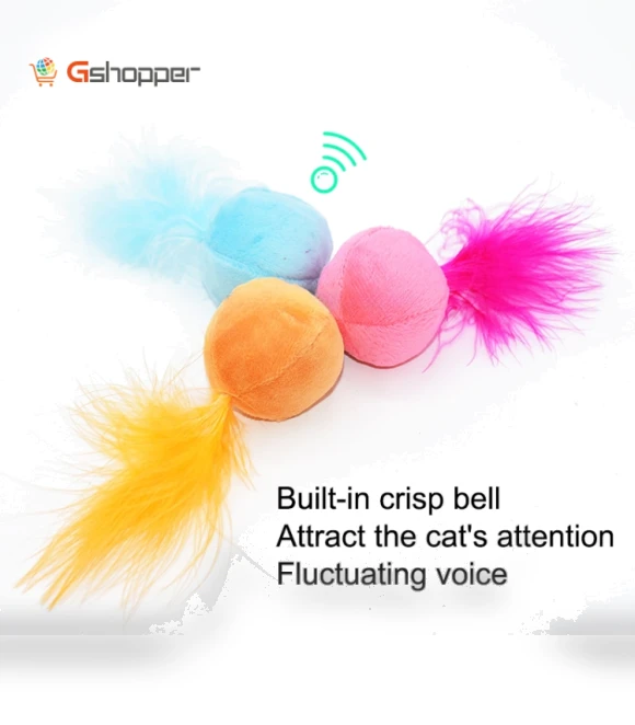 Feathers Tease Cats Toys Plush Pet Cat Toys — Cat Playthings