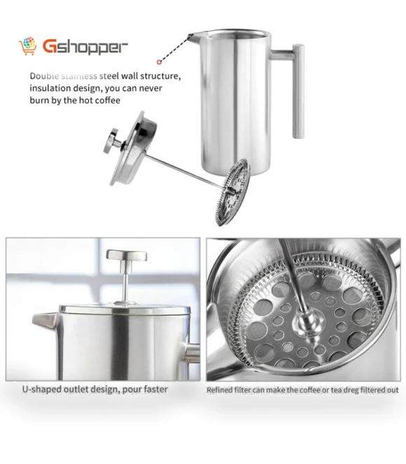 French Pressure Coffee Pot — French Press Coffee Makers