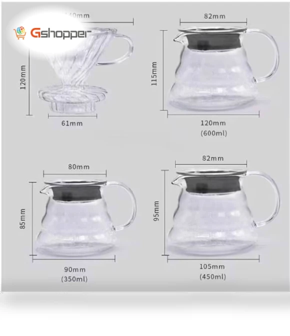 Heat-resistant Hand-brewed Coffee Glass Pot — Coffee Makers