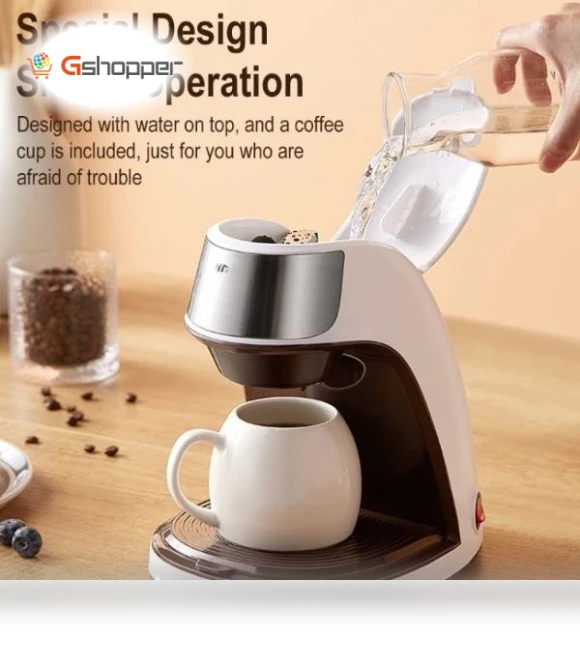 Home Office Small Portable Drip Coffee Machine — Single-Cup Coffee Makers, Konka