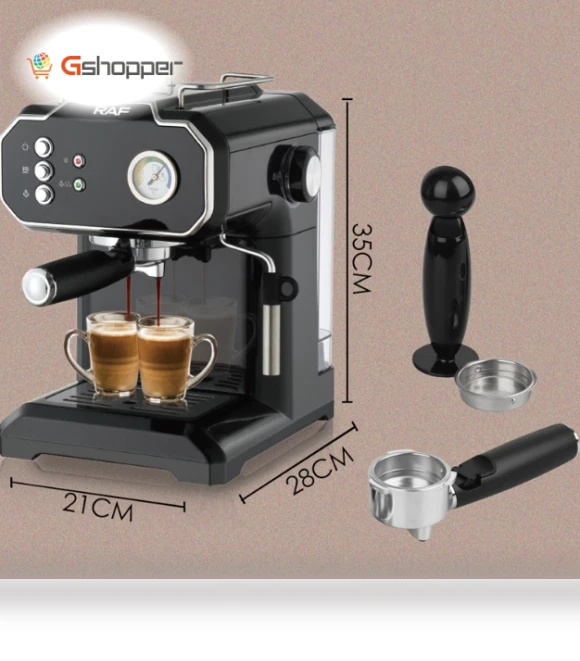 Home Small Semi Automatic High Pressure Steam Milk Foaming Coffee Machine — Semi-Automatic Espresso Machines, RAF