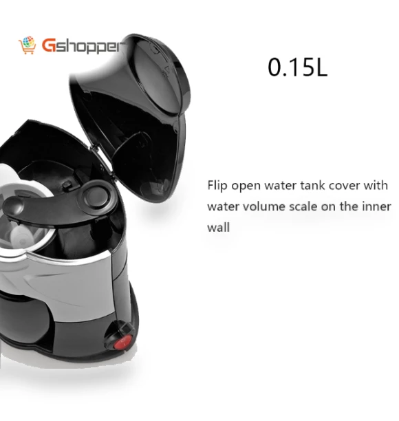 Household Small Coffee Machine Fully Automatic Portable Mini Single Cup Coffee Maker — Single-Cup Coffee Makers, Homezest