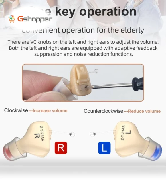 Invisible In-Ear Hearing Aid Sound Amplifier — Hearing Support