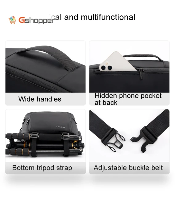 Large Multifunctional Camera Belt Bag — Camera Bags & Accessories, Cwatcun