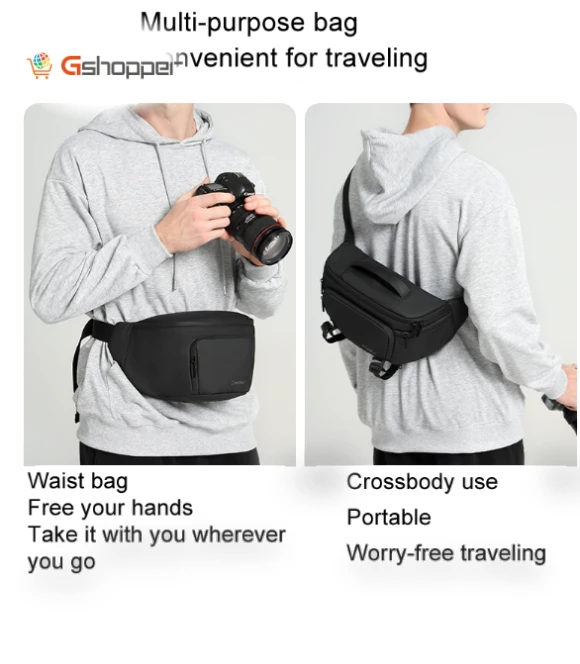 Large Multifunctional Camera Belt Bag — Camera Bags & Accessories, Cwatcun