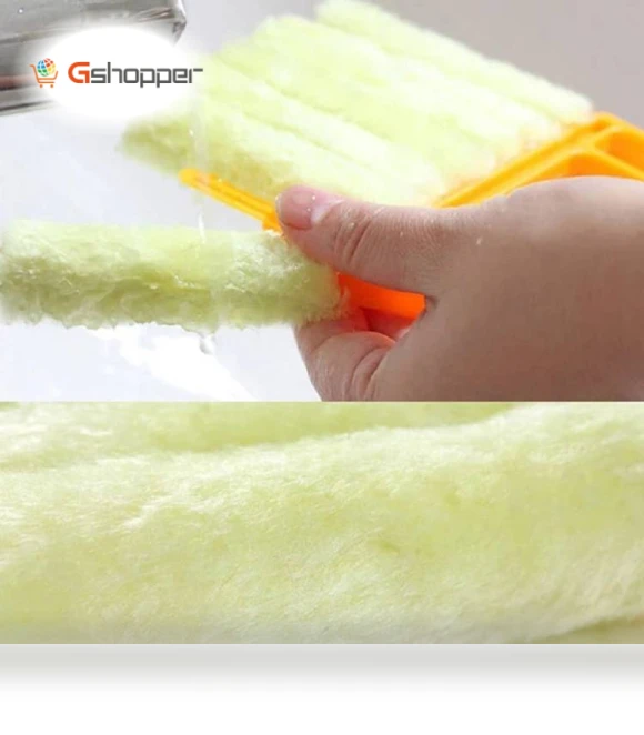 Microfiber Blind Dust Removal Cleaning Brush — Dusting Tools