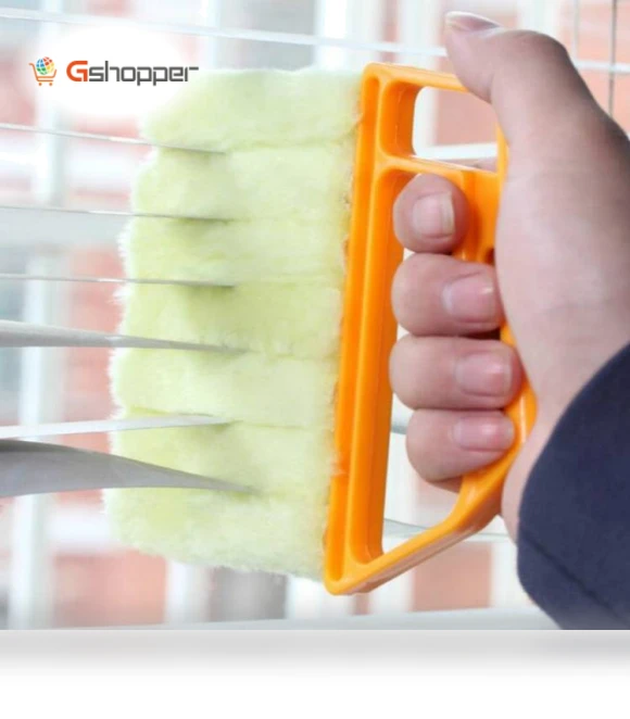 Microfiber Blind Dust Removal Cleaning Brush — Dusting Tools