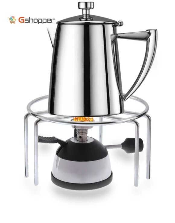 Mini Gas Burner with Ceramic Flame Head — Portable Cooking Solutions