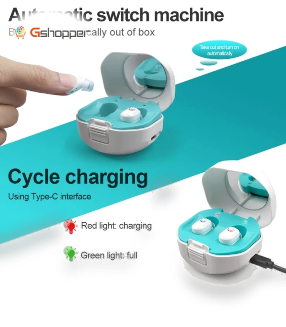 On-Ear Sound Amplifier Hearing Aid — Hearing Support
