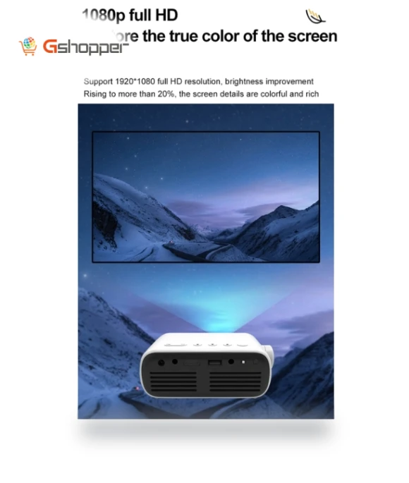 Portable Home Theater Mini LED HD Digital Projector — Home Theater Projectors