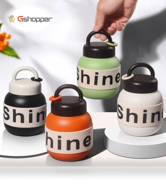 Portable Thermos Coffee Cup with Tea Filter — Travel Drinkware