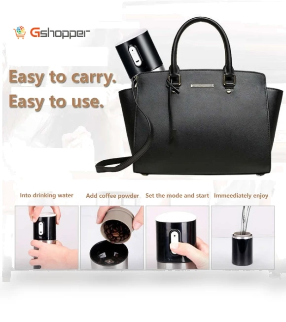 Portable Travel Coffee Grinder — Electric Blade Coffee Grinders
