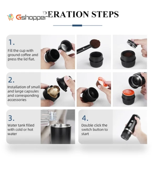 Portable Universal Automatic Espresso Capsule Coffee Maker — Coffee & Espresso Combos