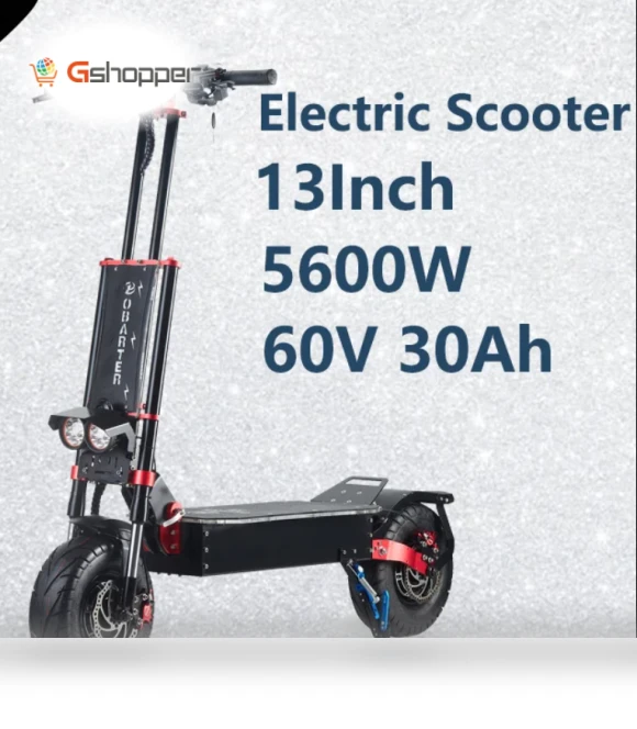 Powerful 13 Inch Fat Tire Electric Scooter — Electric Self-Balancing Scooters, Quickwheel