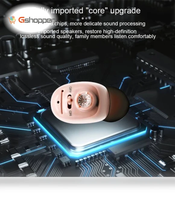 Rechargeable Invisible Wireless Hearing Aid Sound Amplifier — Hearing Support, CIC