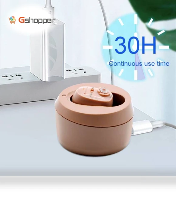 Rechargeable Invisible Wireless Hearing Aid Sound Amplifier — Hearing Support, CIC