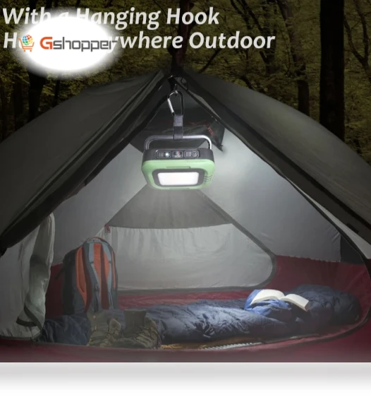 Rechargeable Solar Lantern with Powerful Work Light — Outdoor Lanterns