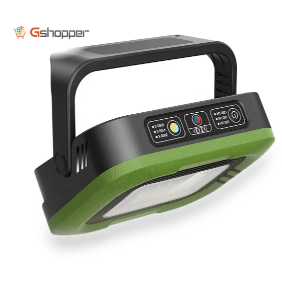 Rechargeable Solar Lantern with Powerful Work Light — Outdoor Lanterns