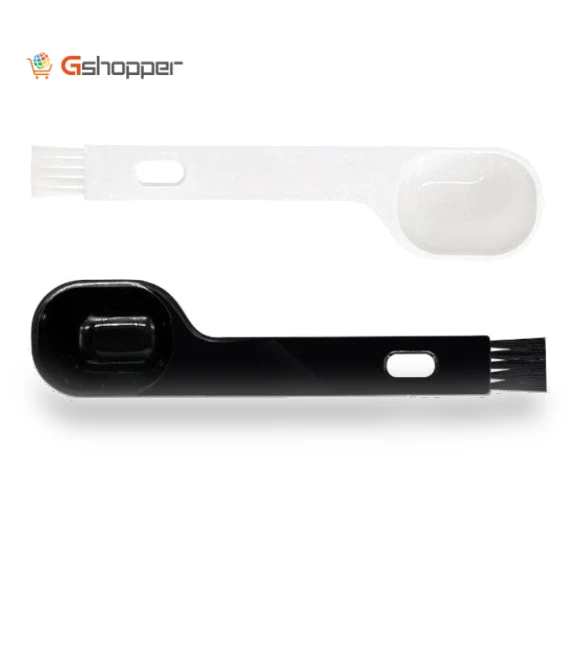 Semi-automatic Coffee Machine Cleaning Brush with Coffee Bean Spoon — Cleaning Products