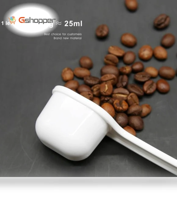 Semi-automatic Coffee Machine Cleaning Brush with Coffee Bean Spoon — Cleaning Products