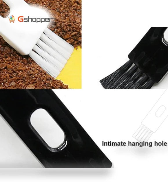 Semi-automatic Coffee Machine Cleaning Brush with Coffee Bean Spoon — Cleaning Products