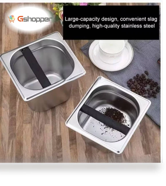 Stainless steel coffee grounds barrel — Tea Storage Chests