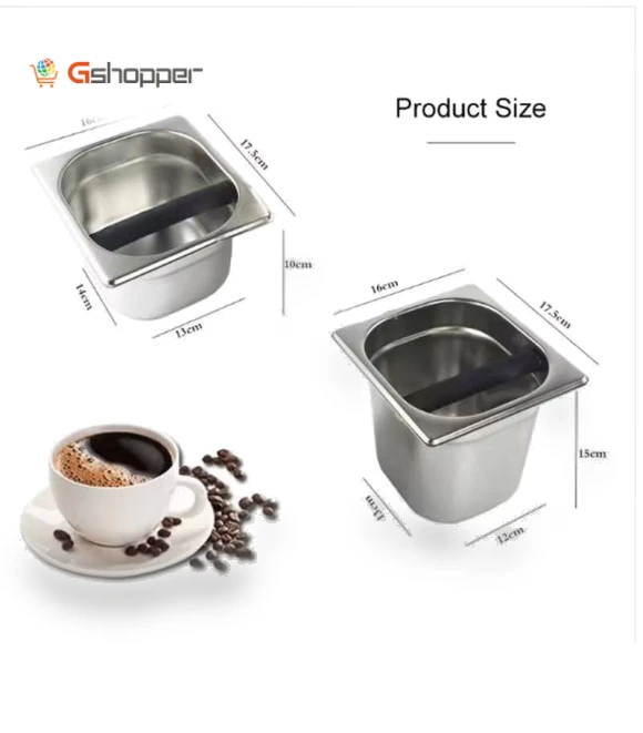 Stainless steel coffee grounds barrel — Tea Storage Chests