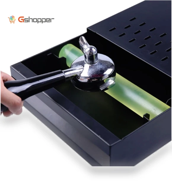 Stainless Steel Coffee Grounds Box — Electric Blade Coffee Grinders