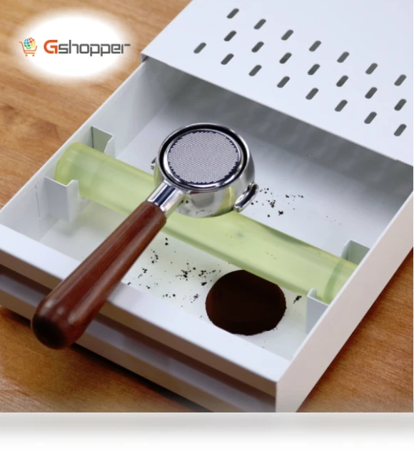 Stainless Steel Coffee Grounds Box — Electric Blade Coffee Grinders
