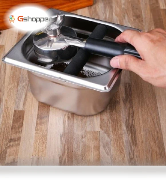 Stainless Steel Coffee Grounds Bucket — Coffee Scoops