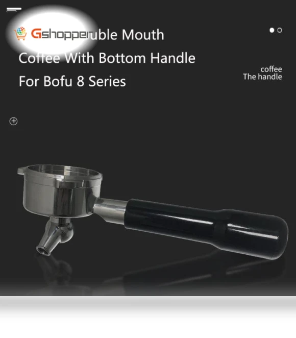 Stainless Steel Coffee Machine With Bottom Handle — Coffee Makers