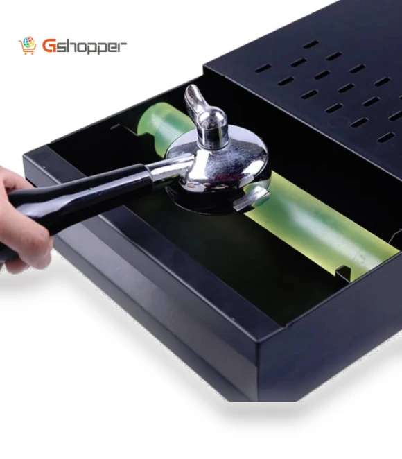 Stainless Steel Drawer Type Coffee Grounds Box — Cleaning Products