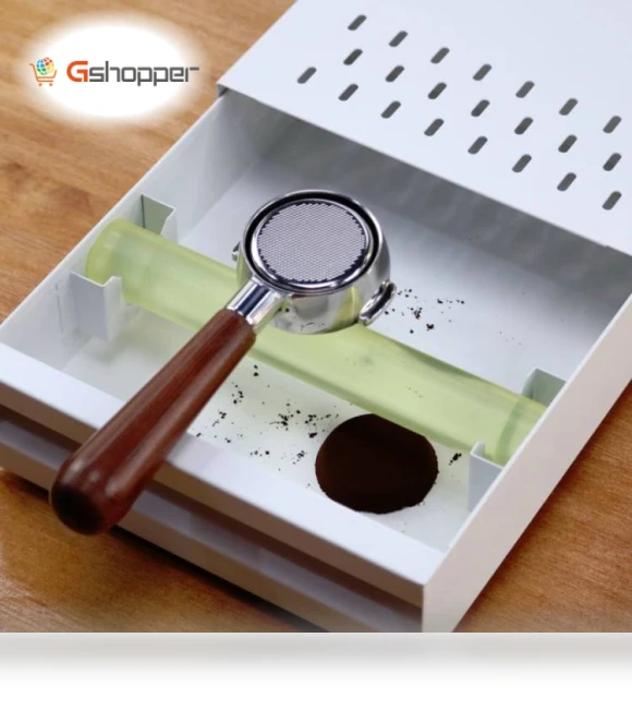 Stainless Steel Drawer Type Coffee Grounds Box — Cleaning Products
