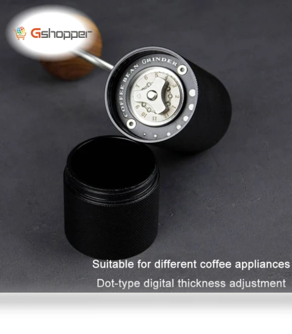 Stainless Steel Hand Crank Coffee Bean Grinder — Hand Coffee Grinders