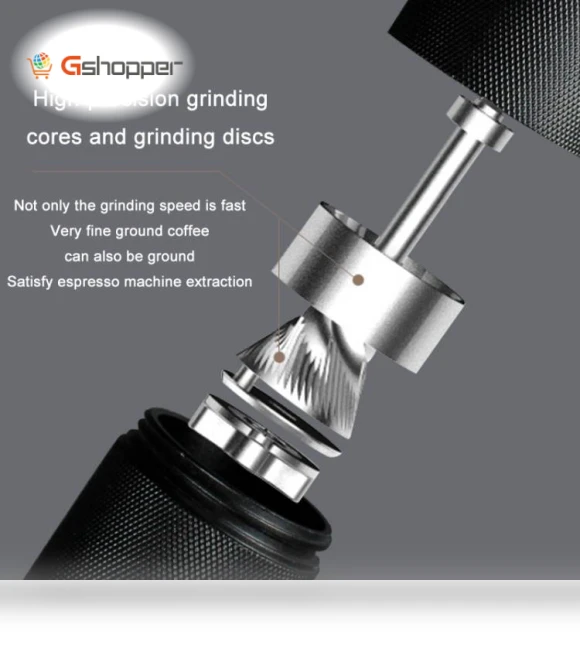 Stainless Steel Hand Crank Coffee Bean Grinder — Hand Coffee Grinders