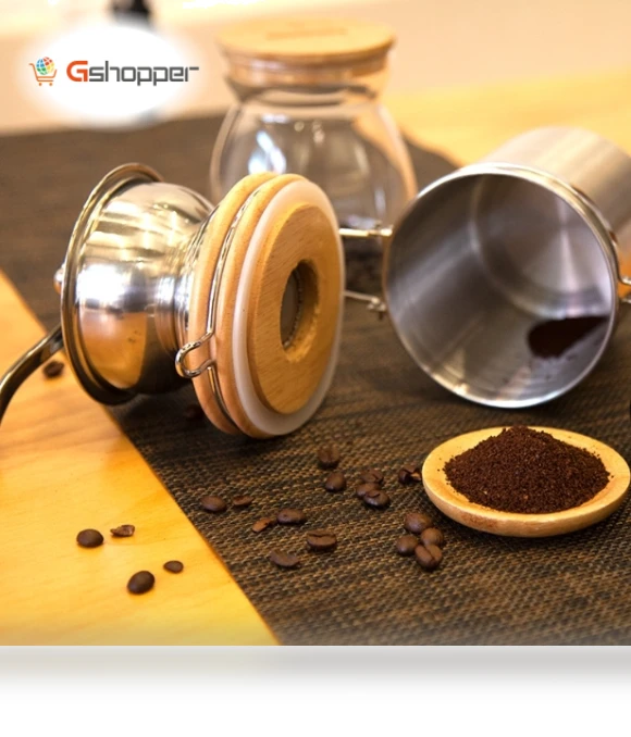 Stainless Steel Hand Crank Coffee Bean Grinder — Hand Coffee Grinders