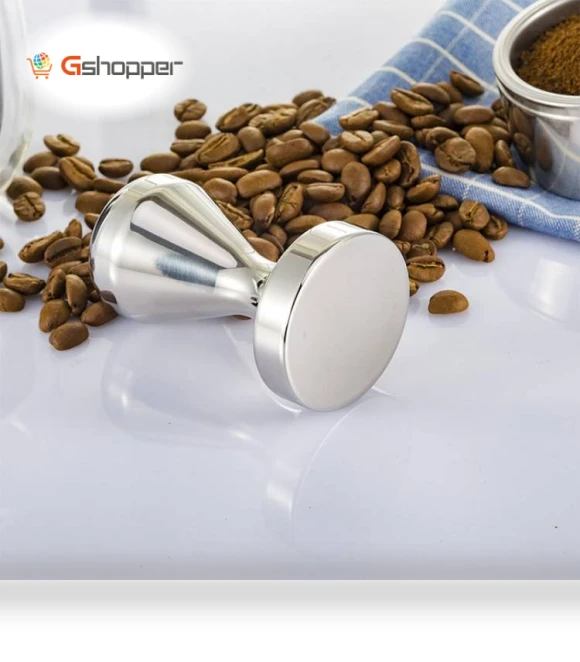 Stainless Steel Powder Press Flat Bottom Coffee Powder Hammer — Coffee & Espresso Machine Components