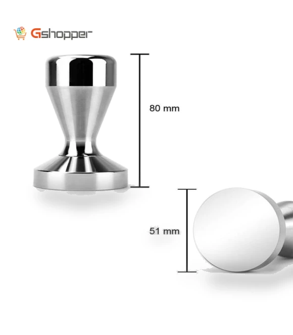Stainless Steel Powder Press Flat Bottom Coffee Powder Hammer — Coffee & Espresso Machine Components