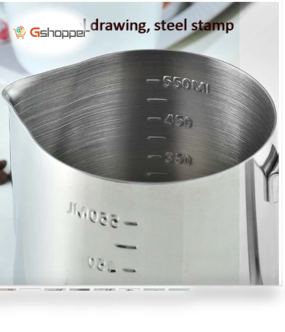Stainless Steel Tipped Flower Cup with Graduated Measuring Cup — Coffee Scoops