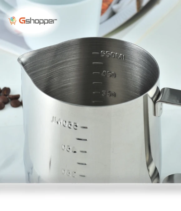 Stainless Steel Tipped Flower Cup with Graduated Measuring Cup — Coffee Scoops