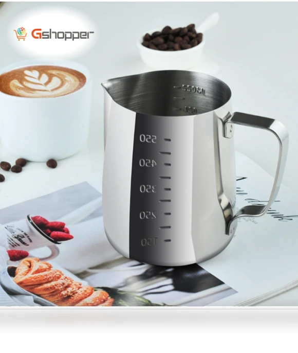 Stainless Steel Tipped Flower Cup with Graduated Measuring Cup — Coffee Scoops