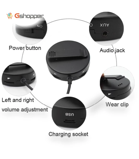Wired Headset with Bone Conduction Technology — Hearing Support