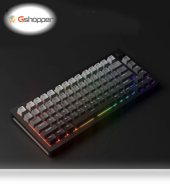 Aluminum Custom DIY Kit Triple Mode 75% Layout Mechanical Keyboard — Gaming Keyboards, Monsgeek