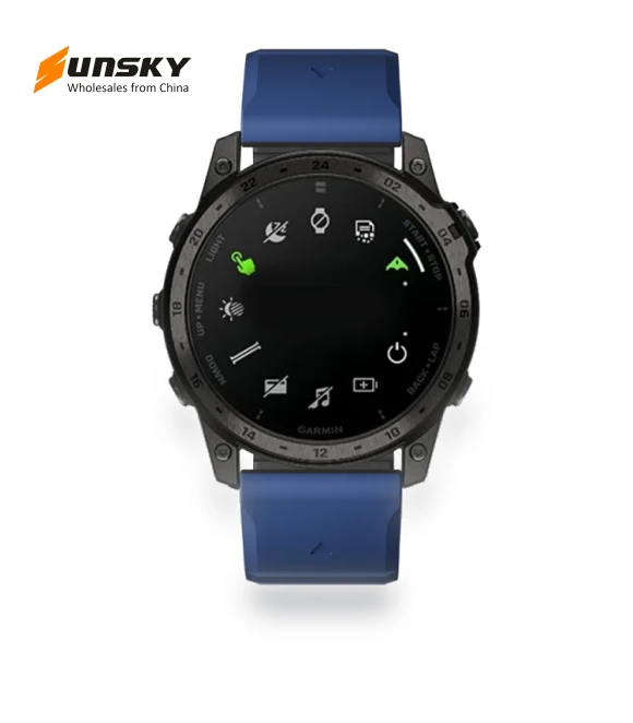 Dual Color Magnetic Quick Release Silicone Watch Band — Watch Accessories, Garmin