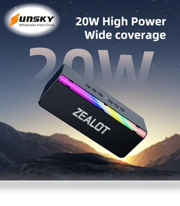 High Power Portable Wireless Bluetooth Speaker — Portable Audio Solutions, ZEALOT